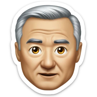 photorealistic president Kazakhstan Tokaev sticker