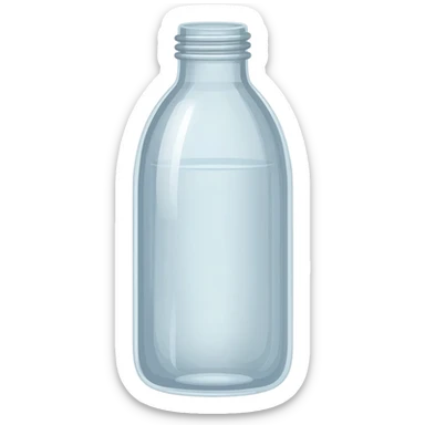 Bottle of water sticker