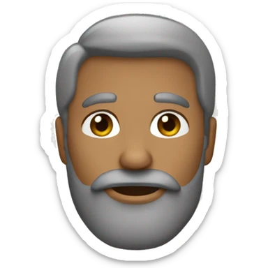 Hombre de 35 años con poca barba de tez blanca sticker