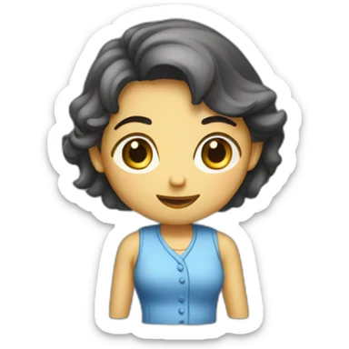 Fille fuyant garçon sale  sticker