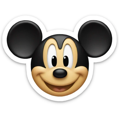 mickey mouse wink  sticker