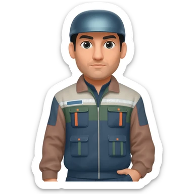 Middle eastern truck driver sticker