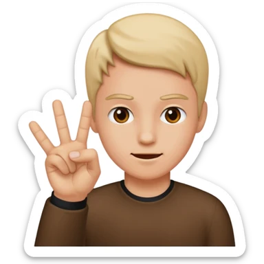 Me flipping someone off sticker