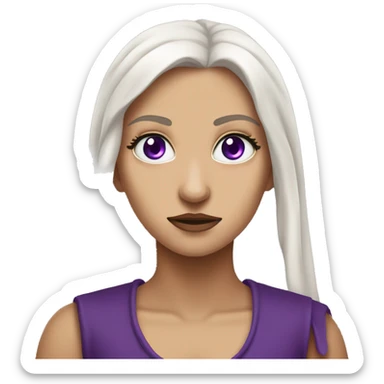 rhaenyra targaryen con ojos violetas sticker