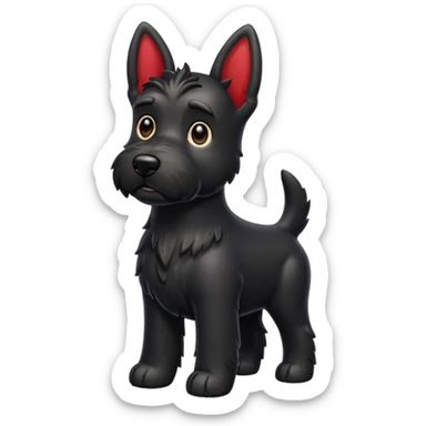 Scottie dog emoji sticker
