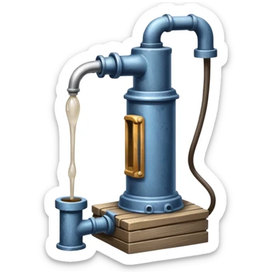 village hand pump sticker