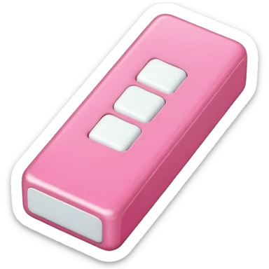 Chicle rosado rectangulo sin cara sticker