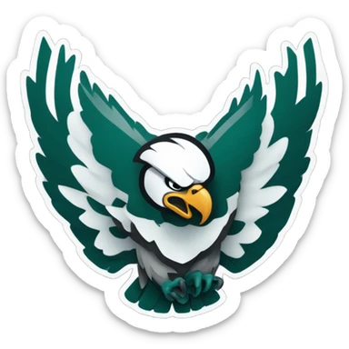Philadelphia eagles 26, no bad images, no blurry lines sticker
