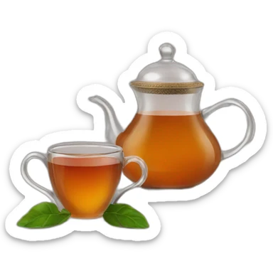 arabic tea sticker