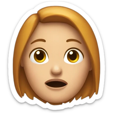 Disgusting Karen complaining emoji sticker