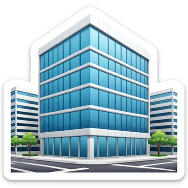 make me a notion style company building sticker