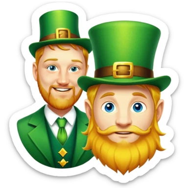 Celebratory Leprechaun sticker