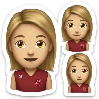 Use a picture of me to create an emoji of a stanford fan sticker