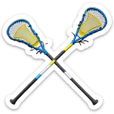 Lacrosse stick sticker