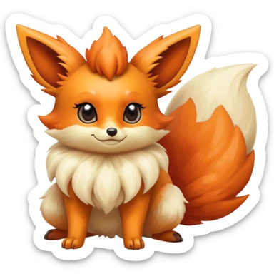 Vulpix-Fennekin-Eevee-creature-hybrid sticker