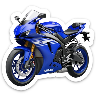 Yamaha YZF (Sportbike) - Yamaha YZF-R1 (Model Year: 2022) (Iconic colour: Blue) sticker