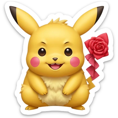 Pikachu irl sticker