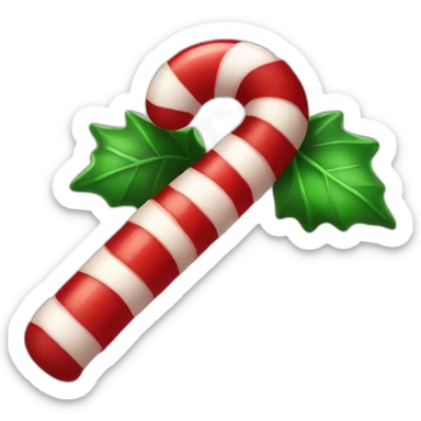 christmas candy cane sticker