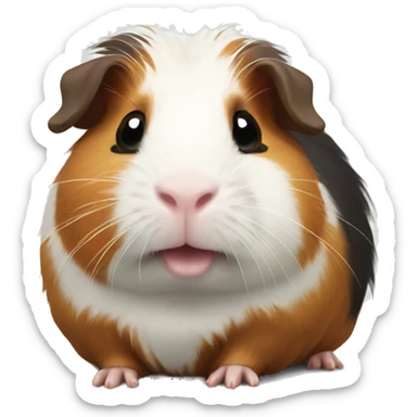 Guinea pig with loop  sticker