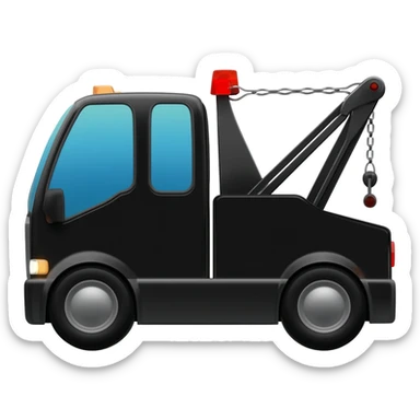 Dépanneuse noir kenworth sticker