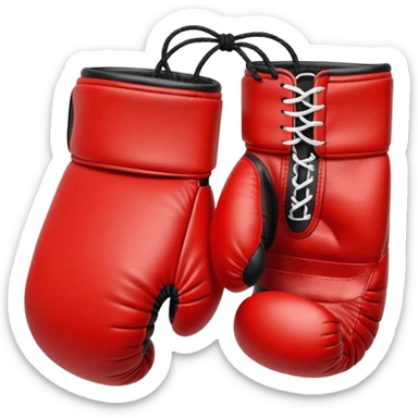 boxing gloves pair sporty sticker