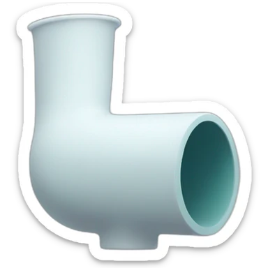 a big white water pipe sticker