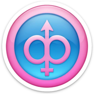 transgender gender symbol sticker