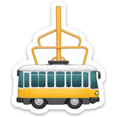 Trolleybus logo sticker