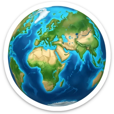 planeta terra sticker