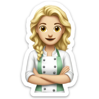 A white girl cooks sticker