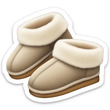 Cozy uggs slippers sticker