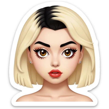 Charli’s Xcx nose sticker