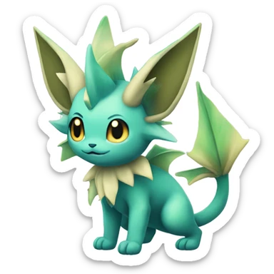 Vaporeon-Leafeon full body sticker
