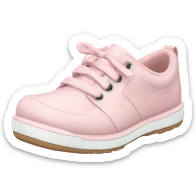 light pink shoes for school  sticker