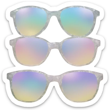opal Crystal gemstone sunglasses sticker