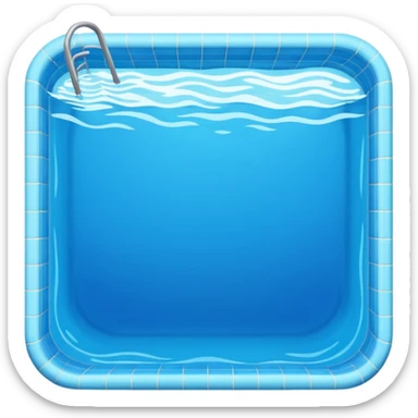 Large swimming pool sticker