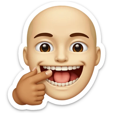 Boca mordiendo un dedo sticker