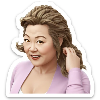 realistic portrait of girl sticker