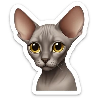 A quiet sphinx cat sticker