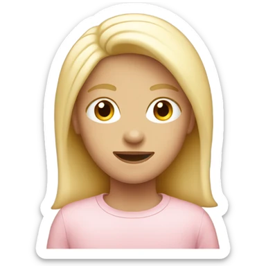 Light pink iPhone  sticker