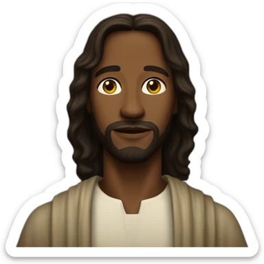 Black Jesus christ sticker