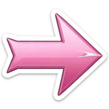 pink arrow sticker