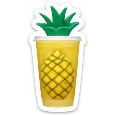 Pineapple Starbucks refresher  sticker