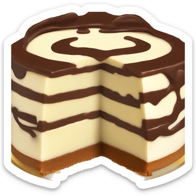 chocolate ny style cheesecake  sticker