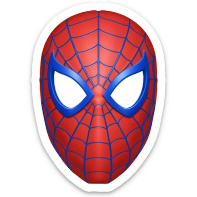 Spiderman maskemoji sticker