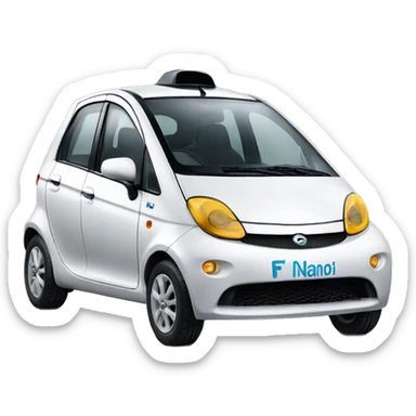 F1 car like racing but with tata nano sticker