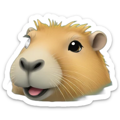 Capybara spa happy sticker