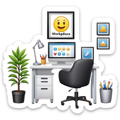 workplace aesthetics sticker