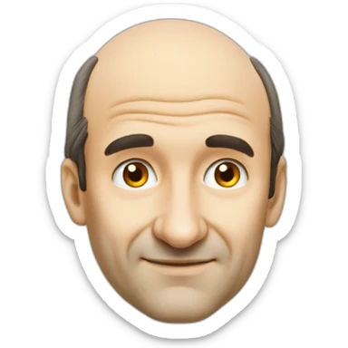 Xavier Niel Free face big nose balding sticker