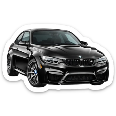 black bmw m3 sticker